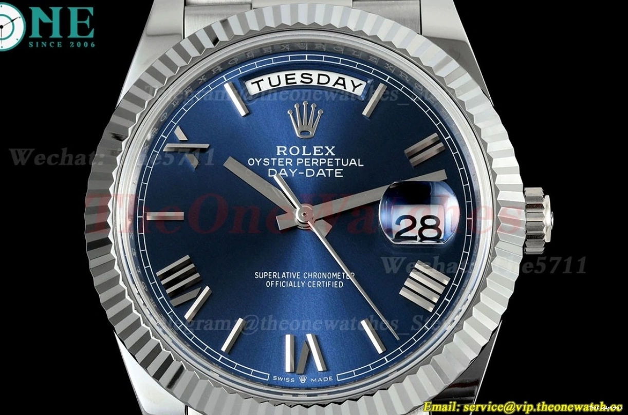 40mm SS Weight) Blue NOOB DayDate Rmn SS A2836(Gain 228239 0422